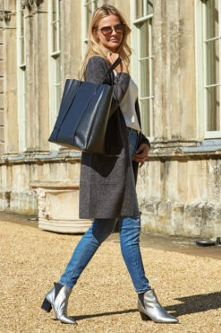 Charcoal Longline Zip Pocket Cardigan 9 Charcoal Longline Zip Pocket Cardigan -Opal & Oak Store 2020 08 31 aynhoe park sosandar49306