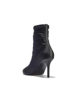 Ava Black Stretch Sock Boot -Opal & Oak Store 207b99db706d76dca411d68b6017d2af90bccaf2