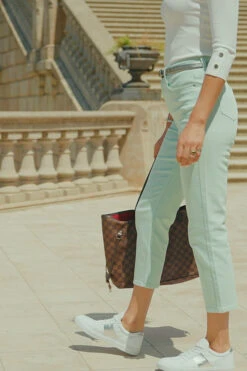 Mint Green Cropped Straight Leg Jeans 11 Mint Green Cropped Straight Leg Jeans -Opal & Oak Store 222afb6ee3cd91474fc3f2d39794845dbad2b7b2