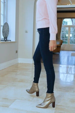 Dark Indigo Zip Detail Jeggings -Opal & Oak Store 239dca898e17e4cd20c58a24dad7dbb9b409a020