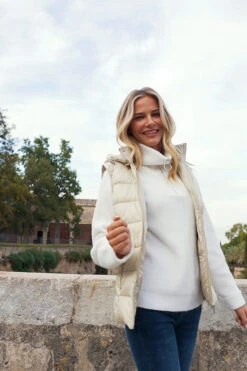 Stone Hooded Padded Gilet With Zip Pockets 17 Stone Hooded Padded Gilet With Zip Pockets -Opal & Oak Store 2702c704b633c1b05358a7886cf9611fd132e59d