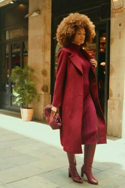 Burgundy Premium Longline Wool Mix Coat -Opal & Oak Store 2d503f31078da29ddb9bf83585e277dc97637b1e