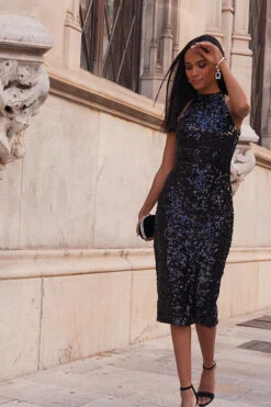 Black Sequin Halter Neck WOW Dress -Opal & Oak Store 42d3cba3c03224be6be06fc98ffb3de2b51510d4 1