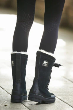 Sorel Black Fleece Lined Lace Up Mid Hiker Boot -Opal & Oak Store 48 a21le028bk 143 1