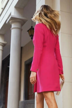 Pink Double Breasted Blazer Dress -Opal & Oak Store 4fbf0516156b570a75684aaddaba7bcbfa8b07a0