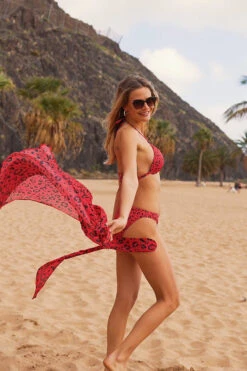 Coral Animal Print Made-To-Flatter Push Up Moulded Cup Bikini Top -Opal & Oak Store 7c59658a199a4d85c87a8816e1c3d5814b4921cd