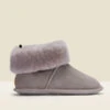 Just Sheepskin Light Grey Suede Slipper Booties