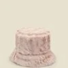 Taupe Faux Fur Bucket Hat