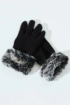 Chilton Faux Fur Trim Gloves