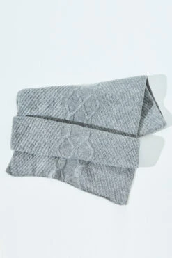 Trinity Light Grey Knitted Scarf -Opal & Oak Store accessory 184 1