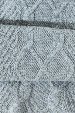 Trinity Light Grey Knitted Scarf -Opal & Oak Store accessory 186 1