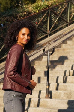 Burgundy Quilted Leather Collarless Jacket 15 Burgundy Quilted Leather Collarless Jacket -Opal & Oak Store b657c32786643aa176fec0773d8dd2cbf86abfbd