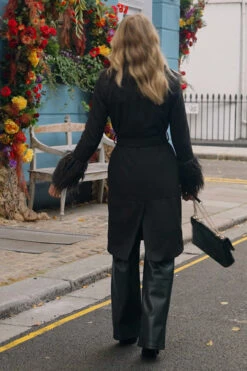 Black Luxe Faux Suede & Fur Afghan Coat -Opal & Oak Store cc5eaa809bae2f7e5122ad91f4fab55fc6472561