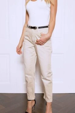 Ecru Girlfriend Jeans -Opal & Oak Store d5160d9f928bd61f43f762eb6d1f6257a0b75ed4