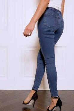 Mid Blue Perfect Jeggings -Opal & Oak Store de6c12a83210e4946e2c1d05467e5614c655278d