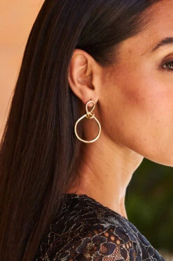 Gold Knot Detail Earrings