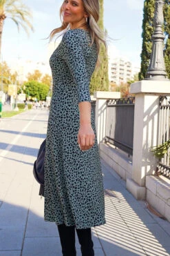 Sage Green Animal Print Jersey Midi Dress 13 Sage Green Animal Print Jersey Midi Dress -Opal & Oak Store ff41614b273dc24302e6113c30389de3cb7e8053