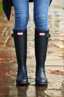 Hunter Original Navy Blue Tall Wellington Boots