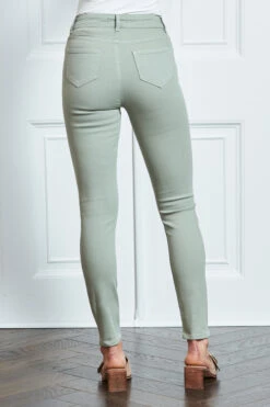 Sage Green Perfect Skinny Jeans -Opal & Oak Store s105 s20ed002gn 039