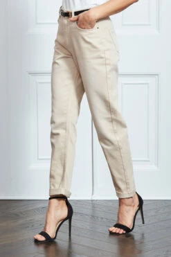 Ecru Girlfriend Jeans -Opal & Oak Store s107 girlfriend jean 022