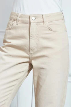 Ecru Girlfriend Jeans -Opal & Oak Store s107 girlfriend jean 066