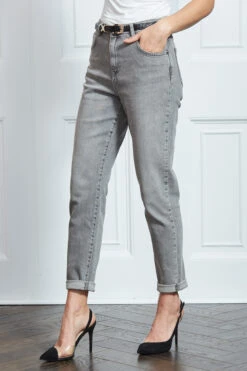 Mid Grey Slim Leg Mom Jeans -Opal & Oak Store s17 s20bd004gy0003 077
