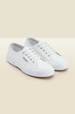 Superga 2750 Classic White Leather Trainers