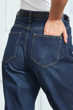 Dark Indigo Girlfriend Jeans -Opal & Oak Store s21 s20bd008be s21tj20 175