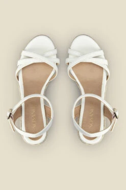 Alesia Ivory Strappy Leather Wedge Espadrille 6 Alesia Ivory Strappy Leather Wedge Espadrille -Opal & Oak Store s22fw050ivan c