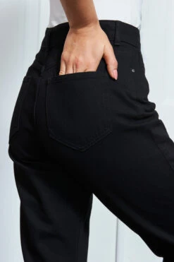 Black Girlfriend Jeans -Opal & Oak Store s23 s20bd008bk 091