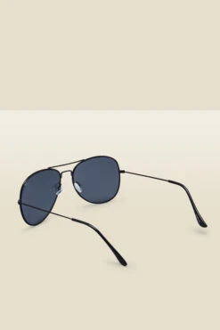 Black Aviator Sunglasses -Opal & Oak Store s23ac023bk c