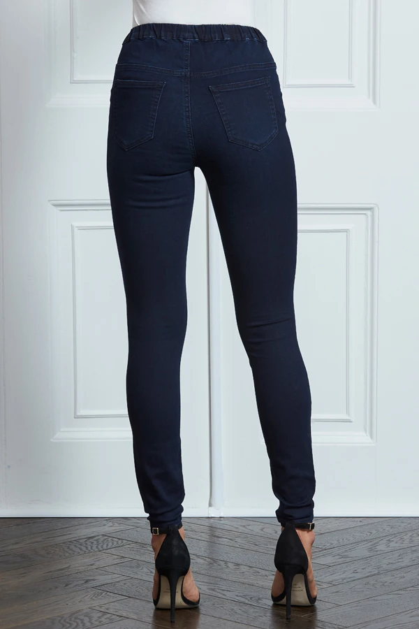 Dark Indigo Blue Perfect Jeggings 4 Dark Indigo Blue Perfect Jeggings - Image 4