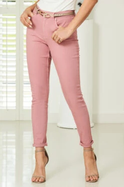 Dusky Pink Perfect Skinny Jeans -Opal & Oak Store s44 s21tk230pk 075