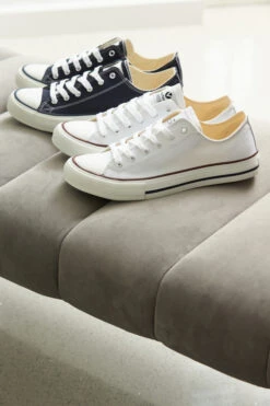 Victoria Blanco Canvas Trainers -Opal & Oak Store shoes 025 1