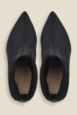 Ava Black Stretch Sock Boot -Opal & Oak Store sosandar shoes 1908 32