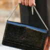 Black Snake Faux Leather Clutch Bag