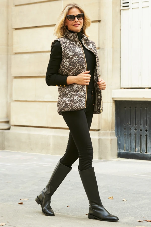 Black Rose Gold Zip Detail Skinny Biker Jeans 6 Black Rose Gold Zip Detail Skinny Biker Jeans - Image 6