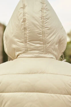 Stone Hooded Padded Gilet With Zip Pockets 14 Stone Hooded Padded Gilet With Zip Pockets -Opal & Oak Store web 101 a21tk502 a20ow005st 065