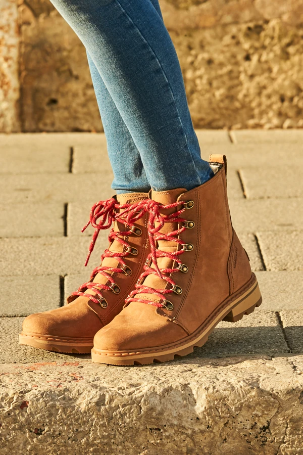 Sorel Tan Leather Contrast Lace Hiker Boot 1 Sorel Tan Leather Contrast Lace Hiker Boot