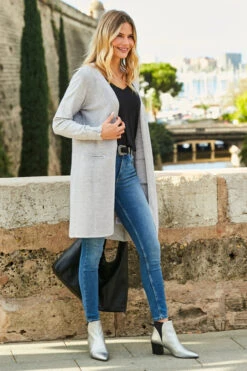 Silver Leather Mid Heel Chelsea Boot -Opal & Oak Store web 39 a21tk812gy 047