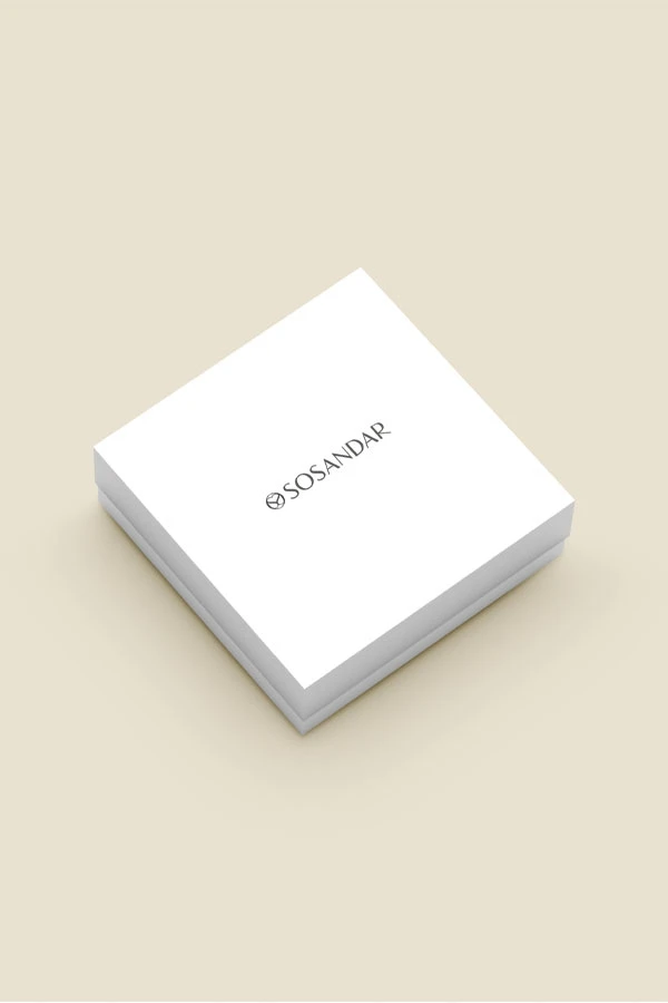 Silver Diamante Stone Detail Necklace 5 Silver Diamante Stone Detail Necklace - Image 5