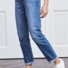 Mid Blue Relaxed Fit Boyfriend Jeans