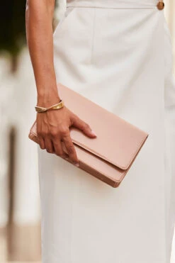Nude Faux Leather Clutch Bag -Opal & Oak Store web2 2304 06 s23dw007we0001 06 061