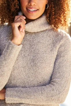 Camel Roll Neck Boucle Slouch Jumper -Opal & Oak Store web 109 a22tk662be0040 a22ow001bn0003 s22bd012io003w 434