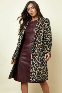 Burgundy Leather Panelled Shift Dress -Opal & Oak Store web 120819ss0020 6