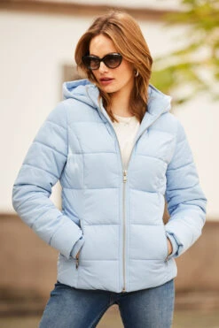 Powder Blue Premium Padded Jacket With Silver Zip Pockets -Opal & Oak Store web 17 a21ow091be 177