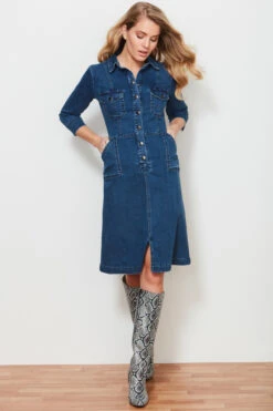 Snake Print Leather Knee High Boot -Opal & Oak Store web 18 12 06 sosandar ecom shot006 0266 1