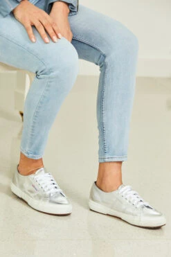 Superga 2750 Silver Metallic Trainers