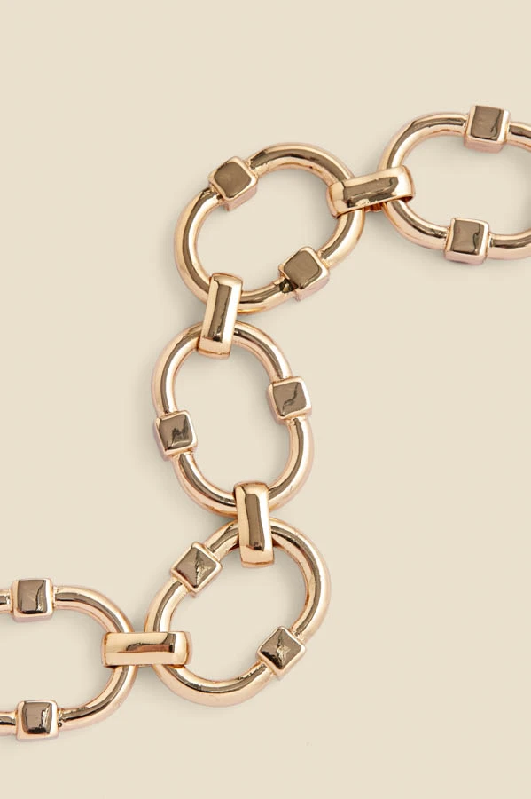 Gold Chunky Chain Link Bracelet 2 Gold Chunky Chain Link Bracelet - Image 2