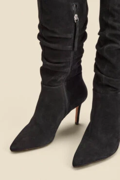 Black Suede Slouch Stiletto Heel Over The Knee High Boot 9 Black Suede Slouch Stiletto Heel Over The Knee High Boot -Opal & Oak Store web 2308 box a23fw028bk0001 c 1